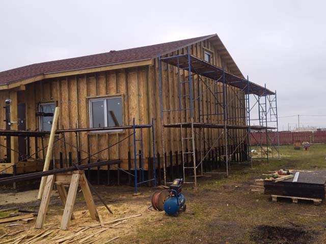 Строительство дома из СИП-панелей в Губкине